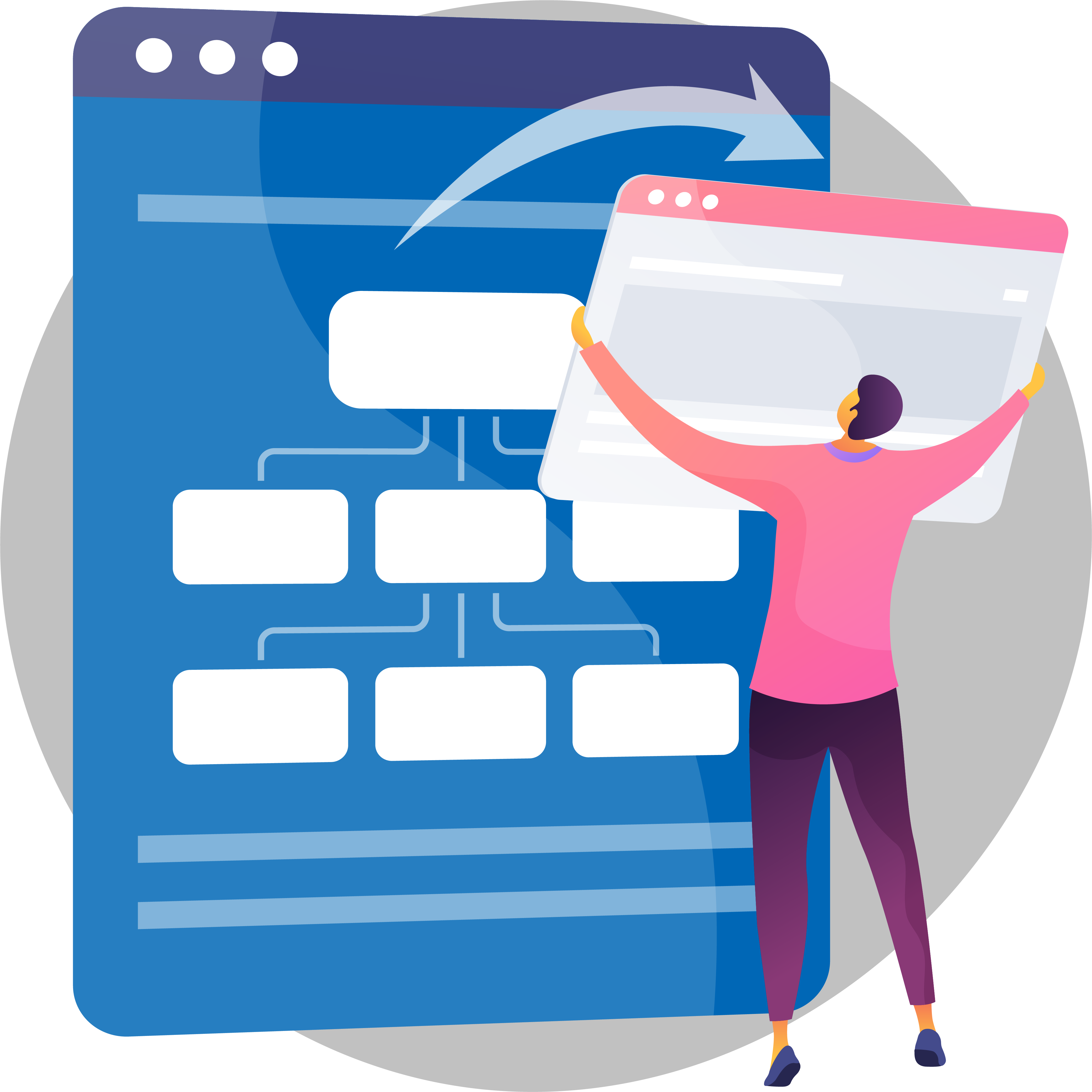 Simple Dairy sitemap illustration